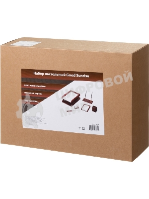 Настольный набор Good Sunrise M6C-25A (6 предметов) фактура красное дерево, материал дерево, бордовый/черный