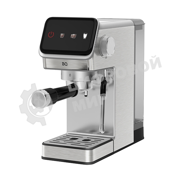 Кофеварка рожковая BQ CM7003 серебристый, исп. кофе - молотый, 1,2 л, 1350 Вт, 20 бар