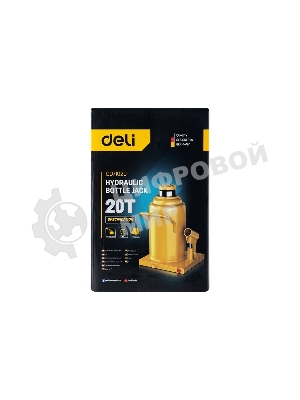 Домкрат бутылочный гидравлический Deli DQ71020 макс.грузоподъемность 20 т