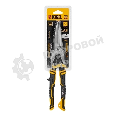 Ножницы по металлу Denzel, 315мм, прямой проходной рез,сталь-CrMo, трехкомп.рук-ки