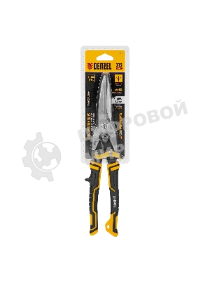 Ножницы по металлу Denzel, 315мм, прямой проходной рез,сталь-CrMo, трехкомп.рук-ки