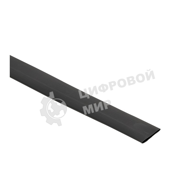 Термоусаживаемая трубка ТУТк с клеевым слоем нг 24/8 черная в отрезках по 1м EKF PROxima