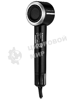 Фен BRAYER BR3028 черный, 1600 Вт, ионизация