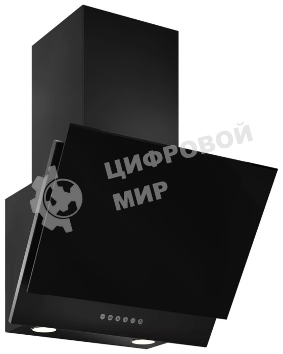 Вытяжка наклонная Elikor Рубин S4 50П-700-Э4Д черный, 49 см, 700 куб. м/ч, 52 дБ