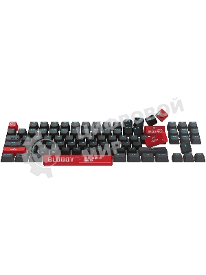 Клавиатура A4Tech Bloody AT87 проводная USB черный/красный