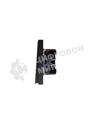 Выключатель Kranz STRONG 1 кл проходной (переключатель) 10А с/у графит