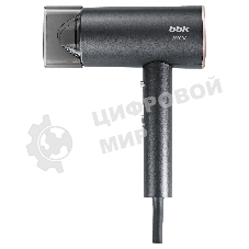 Фен BBK BHD3002 графит, 2000 Вт, ионизация, компактный