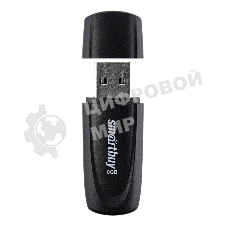 Флешка USB Smartbuy Scout Black (SB008Gb2SCK), 8Gb, USB 2.0, R/W 15/8, черный