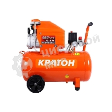 Компрессор КРАТОН AC-280-40-D Dпрямой 220В 2000Вт 280л/мин ресивер40л 32кг
