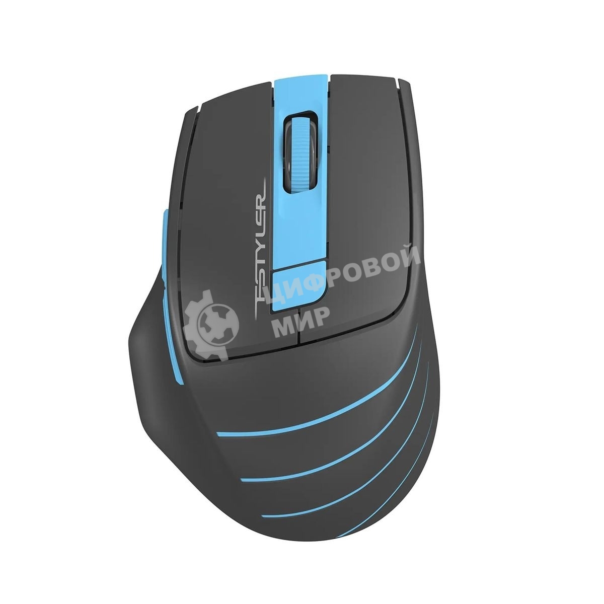 Мышь беспроводная A4Tech Fstyler FG30 серый/синий, 2000 dpi, радиоканал, USB, кнопки - 5