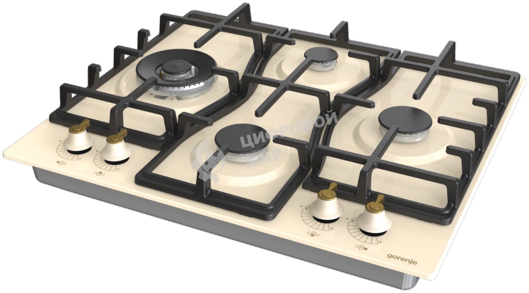 Газовая варочная панель Gorenje GW6D42CLI слоновая кость