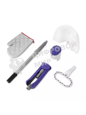 Отпариватель Kitfort КТ-990 белый/фиолетовый, 1580 Вт, 38 г/мин, 1400 мл