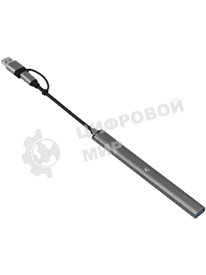 USB-концентратор Digma DHUB-7USB-AC-2.0, USB-C + USB-A, USB 2.0 7 портов, USB
