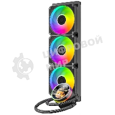 Система водяного охлаждения ID-Cooling SL360 V2 ARGB черный, алюминий/медь, 2500 об/мин, 31 дБ, 4 pin, 350 Вт