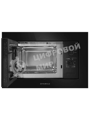 Микроволновая печь встраиваемая Maunfeld MBMO.20.1PGb2 черный, 20 л, 1250 Вт, переключатели - поворотный механизм