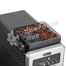 Кофемашина автоматическая BQ CM9003 серебристый/черный, исп. кофе - зерновой, 2 л, 1450 Вт, 15 бар