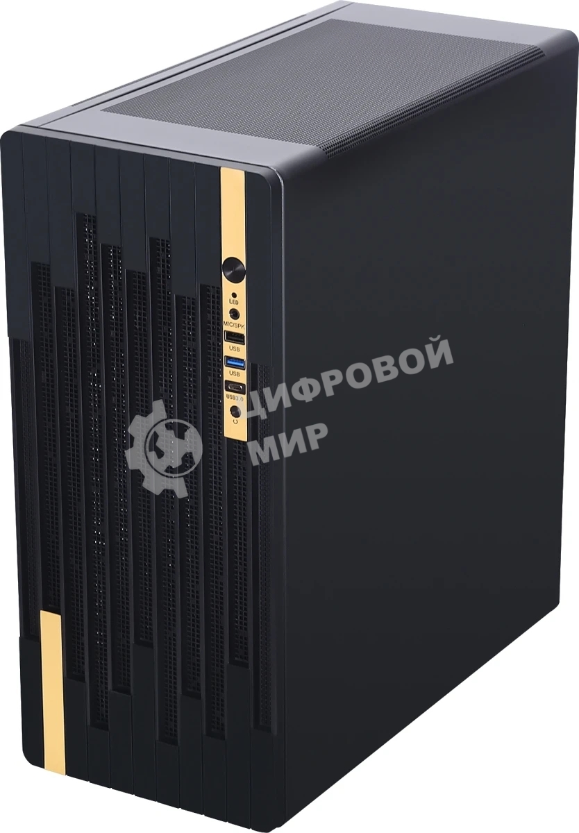 Компьютерный корпус Accord ACC-188R2 черный без БП ATX 4x120мм 1xUSB 2.0 1xUSB 3.0 1xUSB3.1 audio