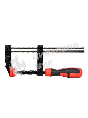 Струбцина F-образная усиленная Deli DL110515Z 150x50 мм, макс. усилие зажима 2000N, резьба 12мм