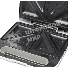 Сэндвич-тостер Galaxy Line GL 2962, белый, с несъемными пластинами, 800 Вт, индикаторы нагрева и сети, антипригарное покрытие рабочей поверхности, теплоизолированный корпус, прорезиненные ножки, препятствующие скольжению