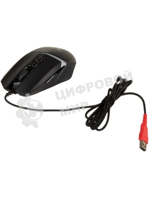 Мышь проводная A4Tech Bloody W60 Max черный, 10000 dpi, USB, кнопки - 10