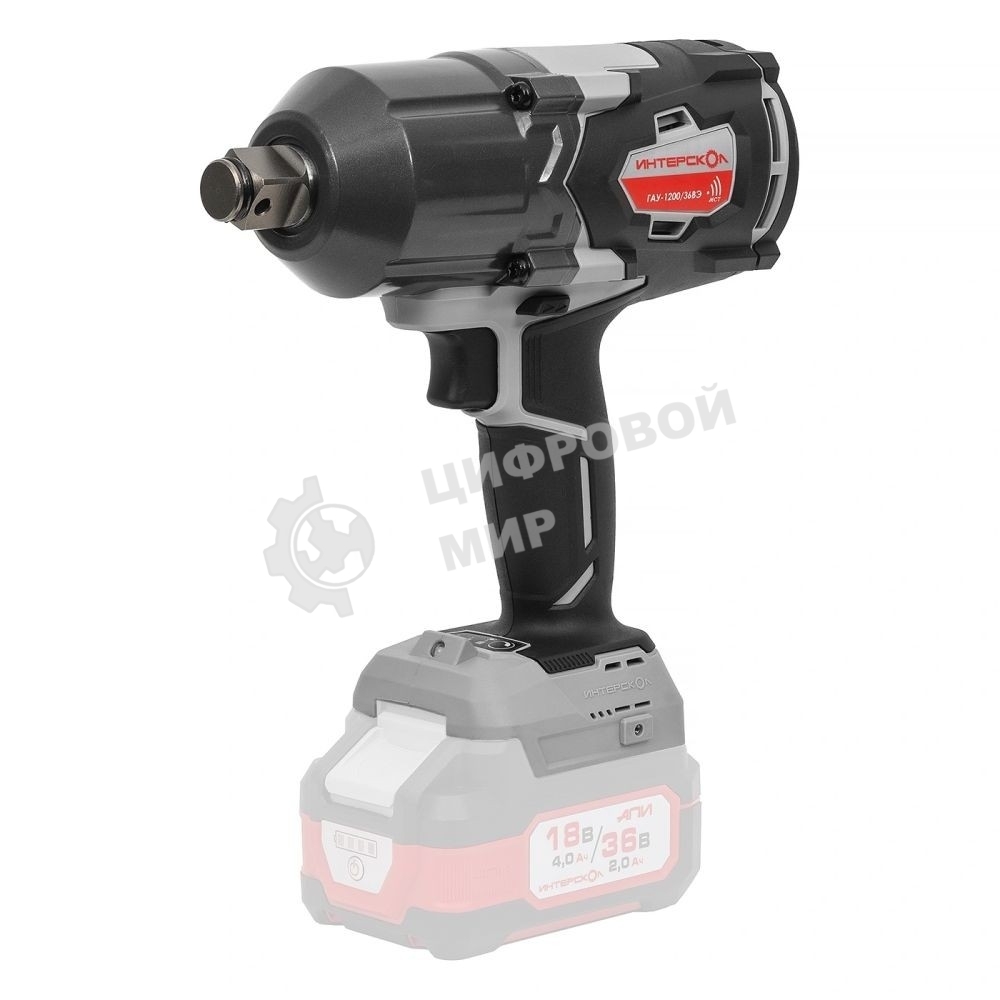 Гайковерт аккумуляторный ударный ИНТЕРСКОЛ GAU-1200/36VE