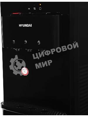 Кулер для воды Hyundai H-WD2155E, верхняя загрузка, нагрев 95 °С, охлаждение 10 °С, черный