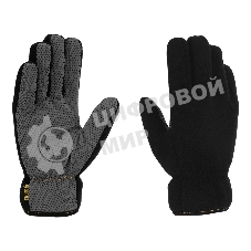 Перчатки универсальные Denzel 68096 двойные, ПВХ нанесение, размер 9