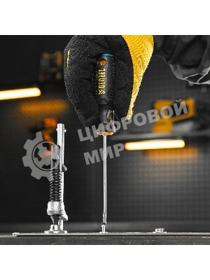 Отвертка Denzel SL3х100 мм, S2, 3к рукоятка