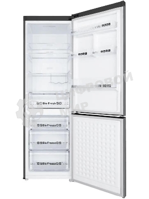 Холодильник Maunfeld MFF187NFIX10 нержавеющая сталь двухкамерный 232/98л морозилка снизу, No Frost