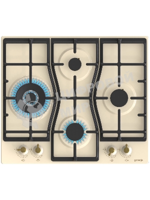 Газовая варочная панель Gorenje GW6D42CLI слоновая кость