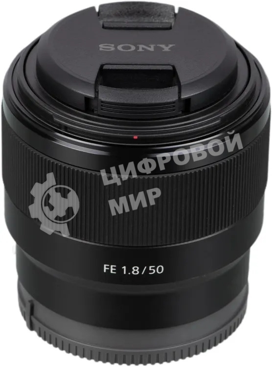 Объектив Sony SEL50F18F.SYX, 50 мм, f/1.8, фикс-объектив, компактный светосильный стандартный объектив с асферическим элементом, Sony E (FE), черный