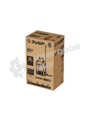 Опрыскиватель ЗУБР 15 л бак, 1 АКБ (4Ач), 5 кг  аккумуляторный, Li-Ion 18В