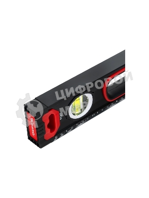 Уровень алюминиевый Matrix, усиленный, фрезерованный, 3 глазка, 2 комп. рукоятки, 600 мм