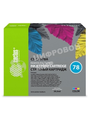 Картридж струйный Cactus CS-C6578A №78 цветной (39 мл)для HP DeskJet 900/1220C