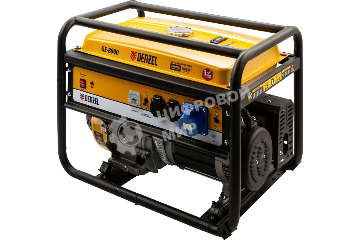 Электрогенератор бензиновый Denzel GE 8900, 8.5 кВт, 99 дБ, 86 кг
