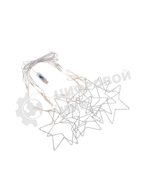 Гирлянда Neon-night светодиодный занавес из росы с фигурами звезд IP20 USB + пульт управления тепл. бел.