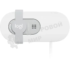 Веб-камера Logitech HD Webcam Brio 100 белый 2Mpix (1920x1080) USB-A с микрофоном (960-001618)