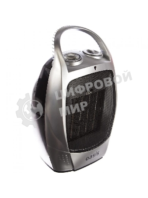 Тепловентилятор Oasis KS-15 серый, 1500 Вт, 20 м2