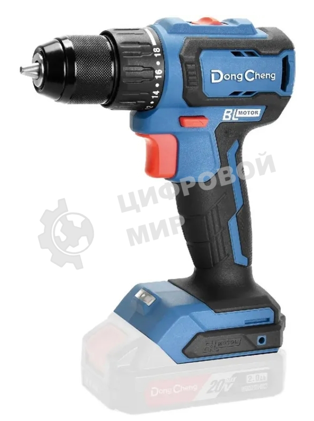Дрель-шуруповерт DongCheng DCJZ2040, 20 В, 0 Ач, 45 Нм, бесщеточный