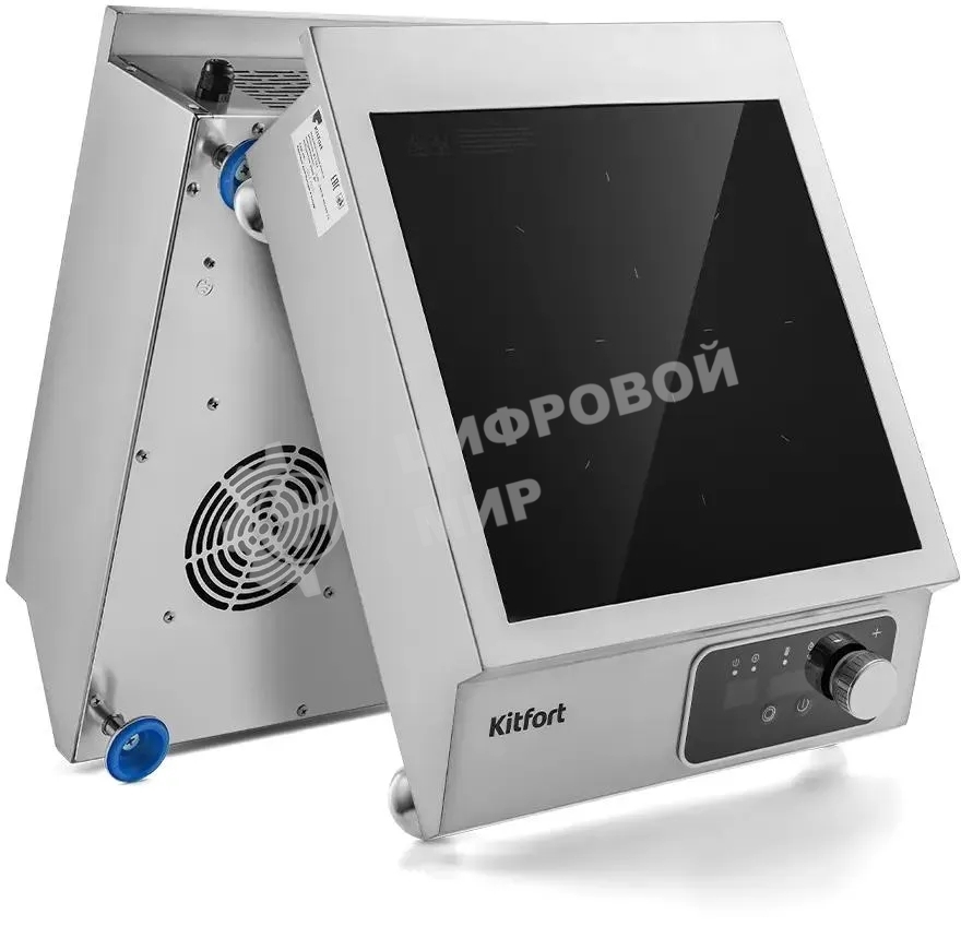 Плита настольная индукционная Kitfort КТ-143 серебристый/черный стеклокерамика (настольная)
