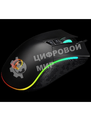 Мышь проводная Jet.A Panteon PS80 черный, 5000 dpi, USB, кнопки - 9