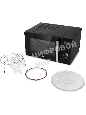 Микроволновая печь Vitek VT-MW1725 черный, 25 л, 900 Вт, переключатели - кнопки, поворотный механизм