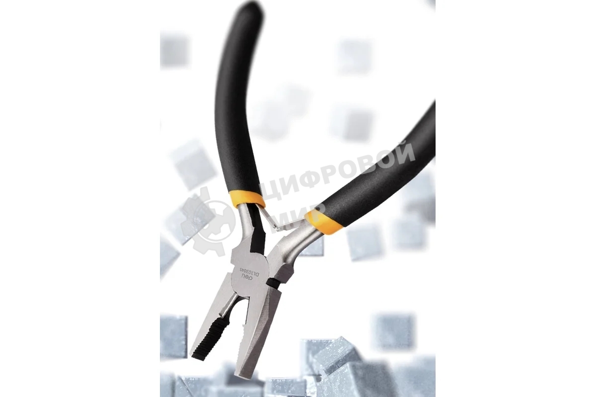 Мини-плоскогубцы Deli DL103045 115 мм, прорезиненная рукоять