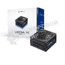 Блок питания Chieftec Vega M PPG-1000-C (ATX 3.1, 1000W, 80 PLUS GOLD, Active PFC, 135mm fan, Gen5 PCIe, Full Cable Management) Retail