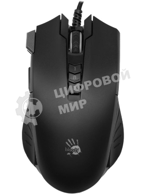 Мышь проводная A4Tech Bloody V9M черный, 4000 dpi, USB, кнопки - 9
