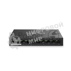 Коммутатор Mercusys MS110P, 8×100 Мбит/с PoE + 2×100 Мбит/с Uplink, неуправляемый