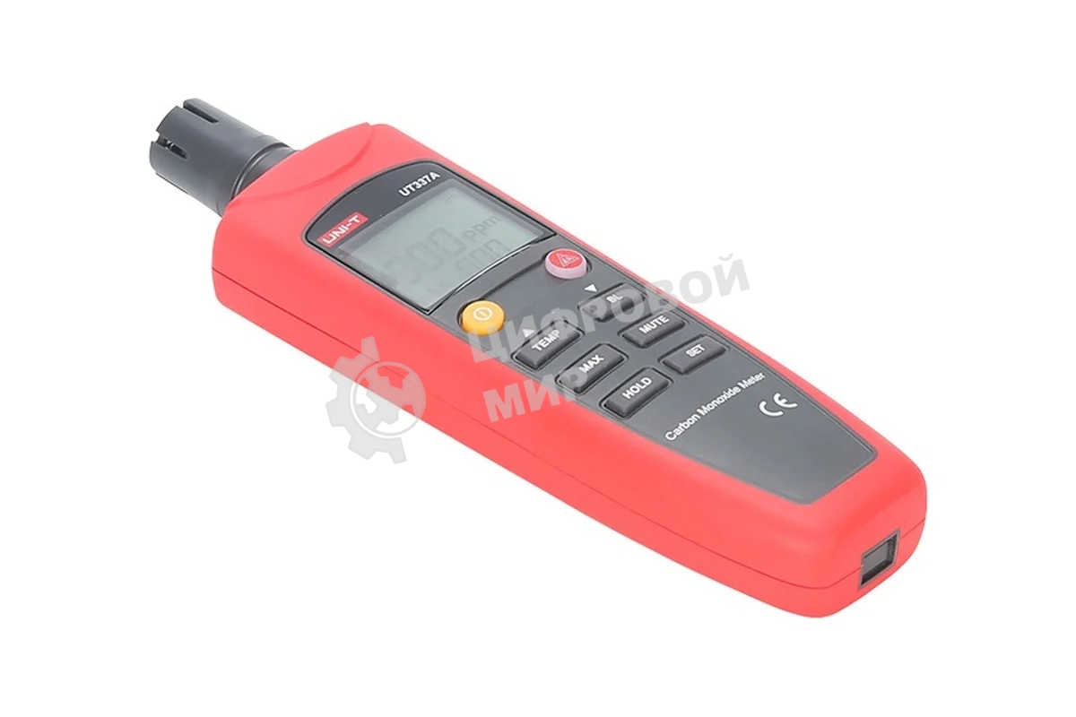 Детектор СО газа UT337A, 0~1000ppm, аудио и визуальное оповещение