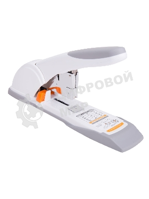 Степлер мощный Deli E0487 23/6 23/8 23/10 23/13 (80 листов) ассорти/белый, 100 скоб, коробка