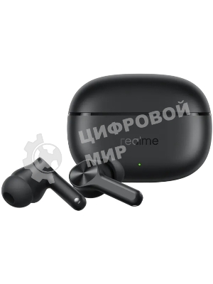 Наушники TWS Realme Buds T200x черный, внутриканальные, Bluetooth, до 30 ч
