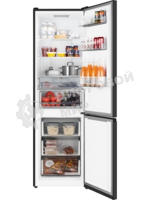 Холодильник Weissgauff WRK 2000 Total NoFrost Inverter Black черный двухкамерный 240/95л морозилка снизу, No Frost